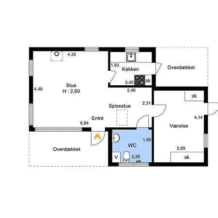 Casa de Férias Colorful Summer House Near Nyrup